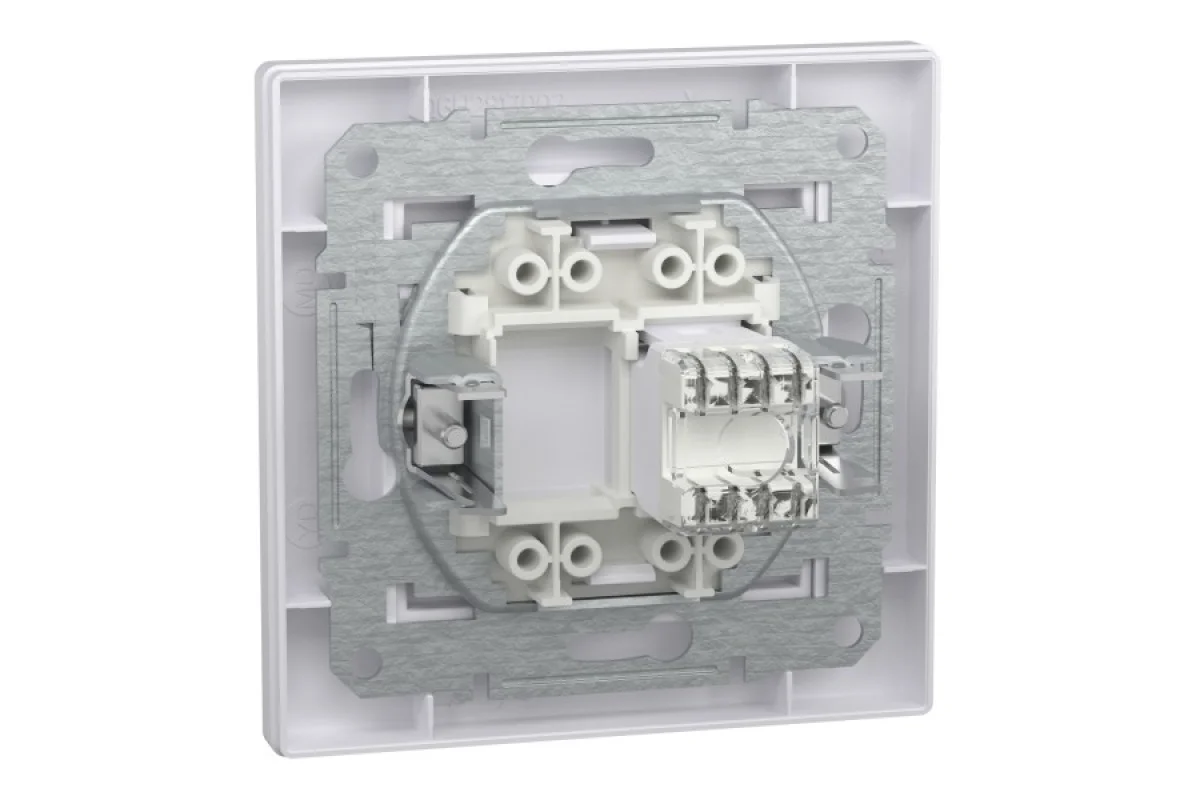 Розетка компьютерная RJ45 UTP категория 6 Белая Asfora (EPH4700121)