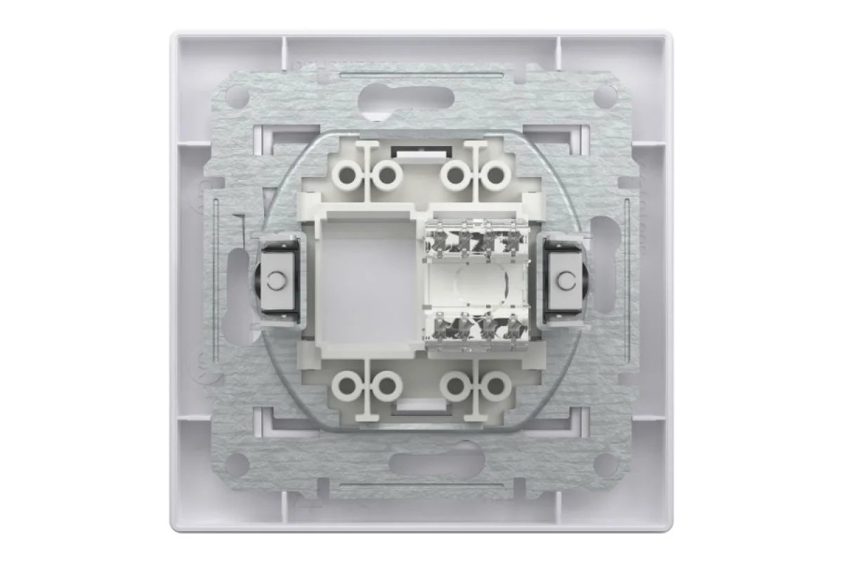 Розетка компьютерная RJ45 UTP категория 6 Белая Asfora (EPH4700121)