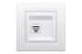 Розетка компьютерная RJ45 UTP категория 6 Белая Asfora (EPH4700121)