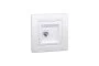 Розетка компьютерная RJ45 UTP категория 6 Белая Asfora (EPH4700121)