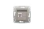 Розетка компьютерная RJ45 UTP категория 6 Asfora Бронза (EPH4700169)