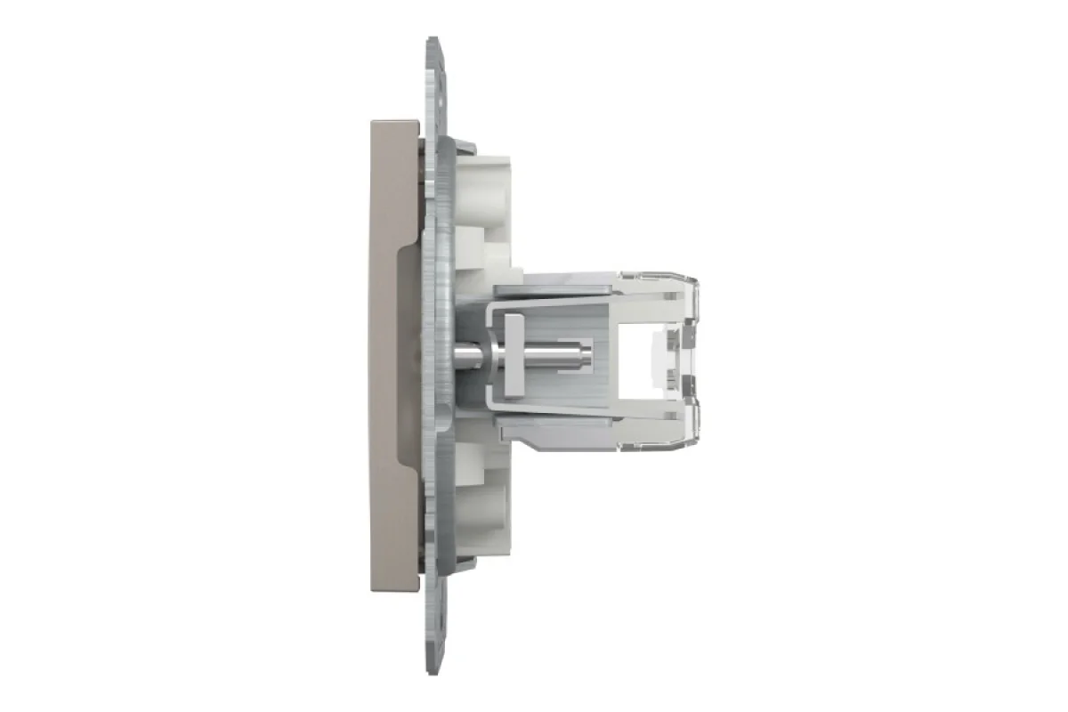 Розетка компьютерная RJ45 UTP категория 6 Asfora Бронза (EPH4700169)