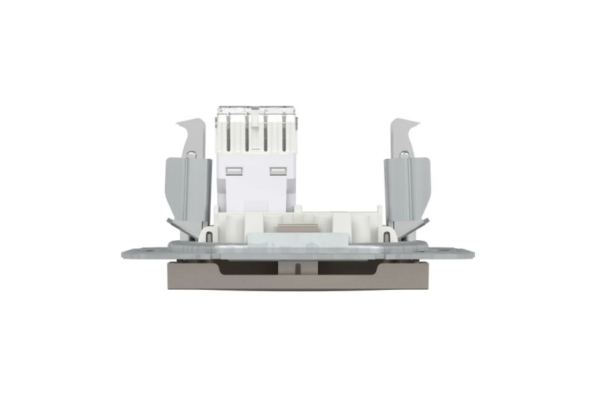 Розетка компьютерная RJ45 UTP категория 6 Asfora Бронза (EPH4700169)