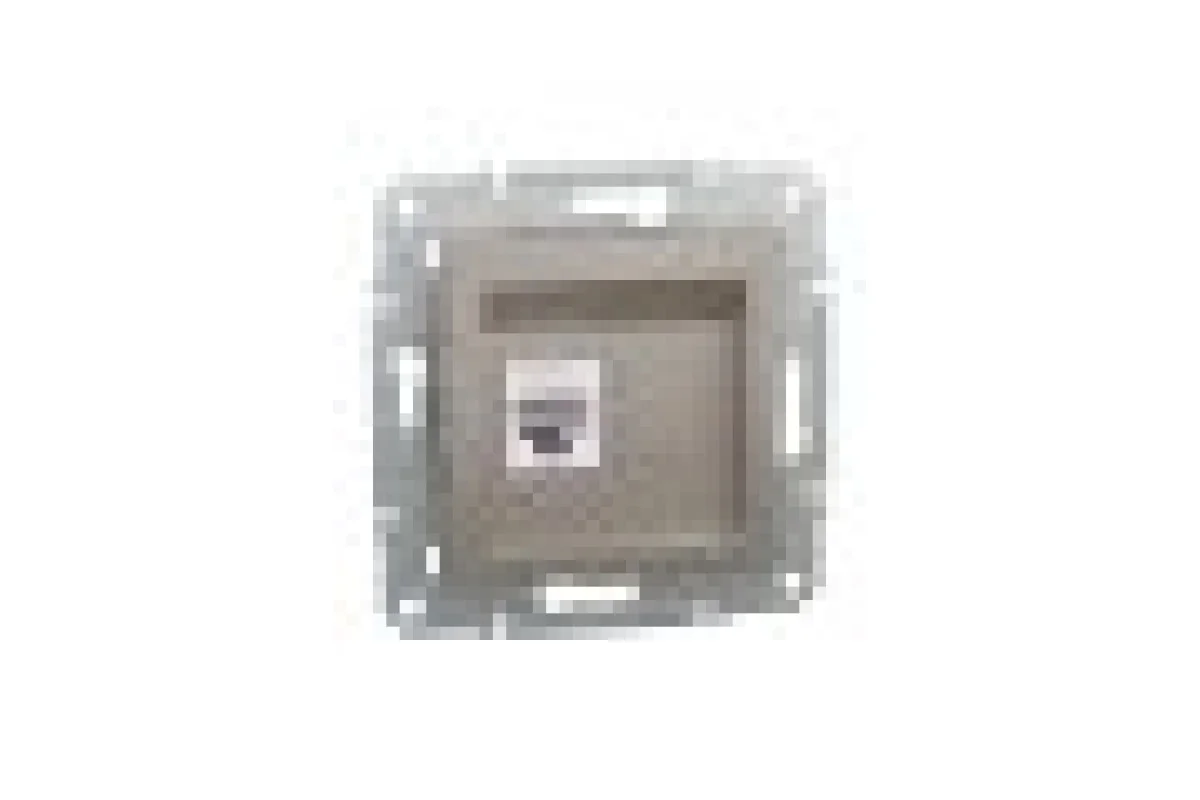 Розетка компьютерная RJ45 UTP категория 6 Asfora Бронза (EPH4700169)
