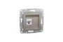 Розетка компьютерная RJ45 UTP категория 6 Asfora Бронза (EPH4700169)