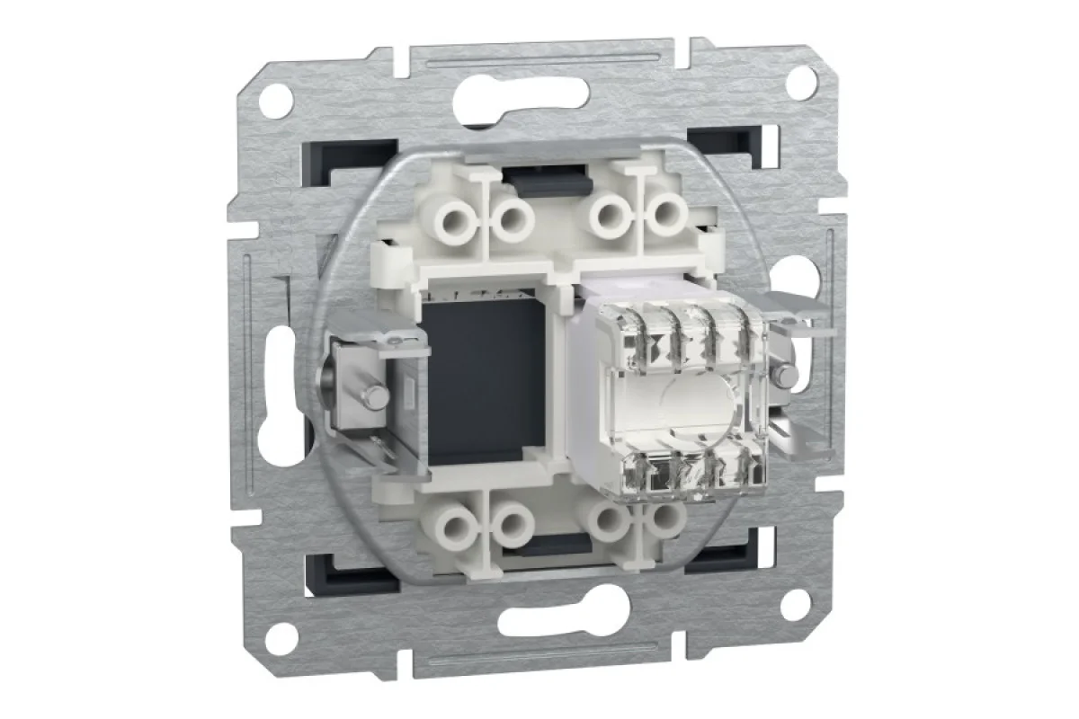 Розетка компьютерная RJ45 UTP категория 6 Asfora Антрацит (EPH4700171)