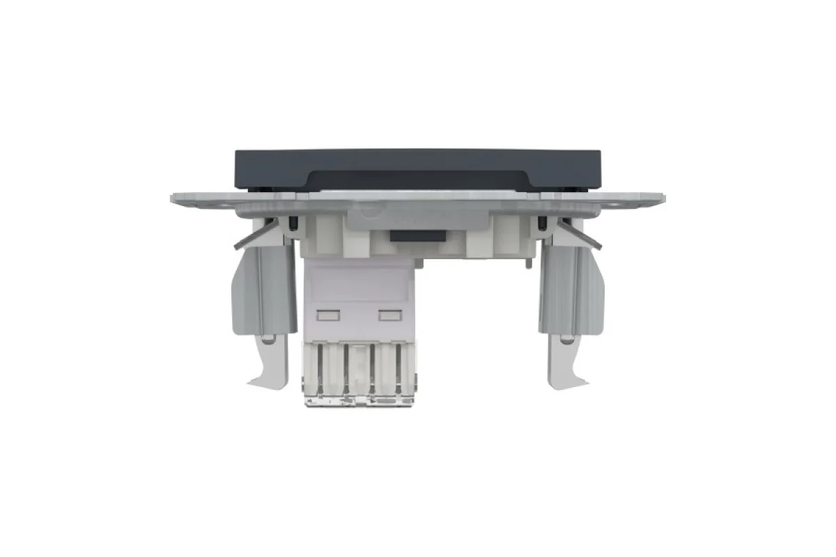Розетка компьютерная RJ45 UTP категория 6 Asfora Антрацит (EPH4700171)