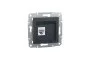 Розетка компьютерная RJ45 UTP категория 6 Asfora Антрацит (EPH4700171)