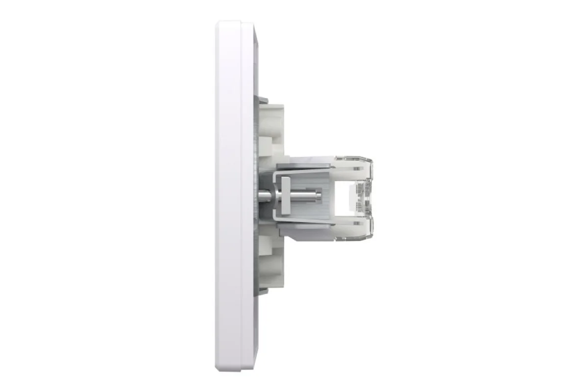 Розетка комп'ютерна RJ45 UTP категорія 6 подвійна Біла Asfora (EPH4800121)