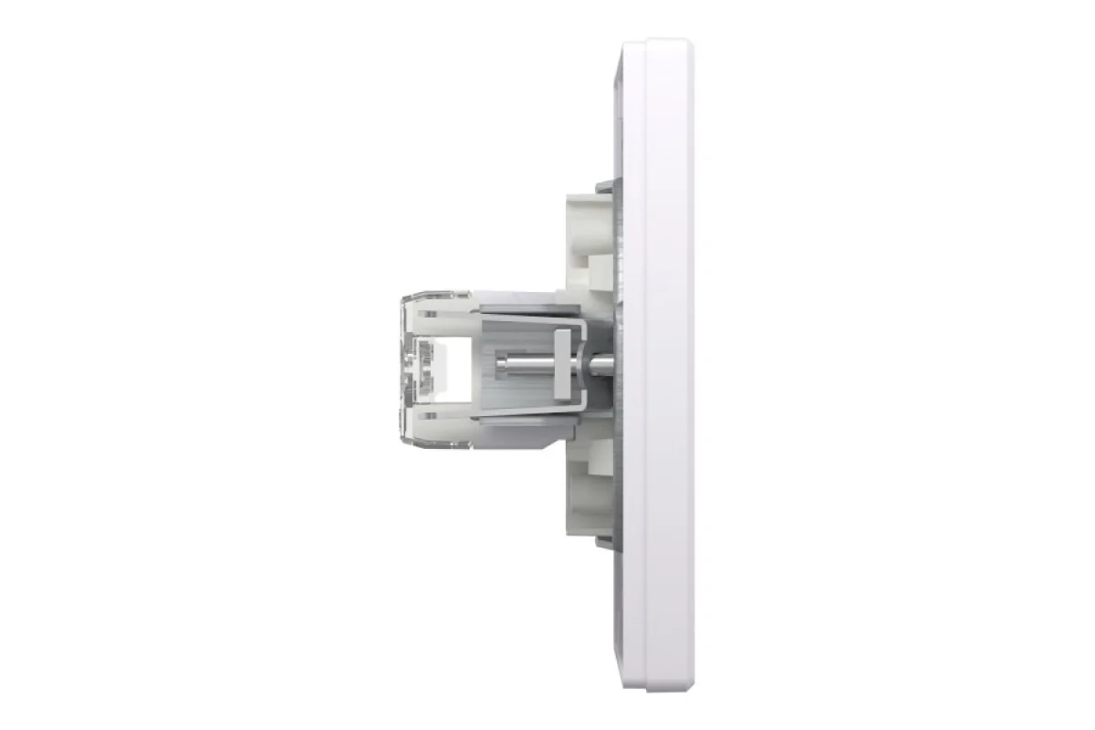 Розетка комп'ютерна RJ45 UTP категорія 6 подвійна Біла Asfora (EPH4800121)