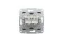 Розетка комп'ютерна RJ45 UTP категорія 6 подвійна Asfora Антрацит (EPH4800171)