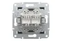 Розетка комп'ютерна RJ45 UTP категорія 6 подвійна Asfora Антрацит (EPH4800171)