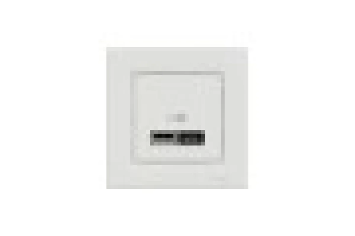 Двойная USB зарядка 2.4 A Asfora белая (EPH2700321)
