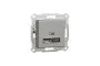 Подвійна USB зарядка 2.4 A Asfora алюминий (EPH2700361)