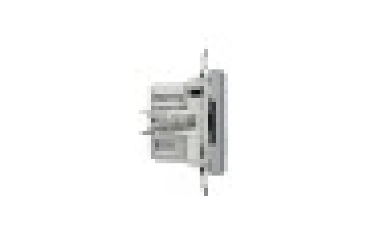 Двойная USB зарядка 2.4 A Asfora сталь (EPH2700362)