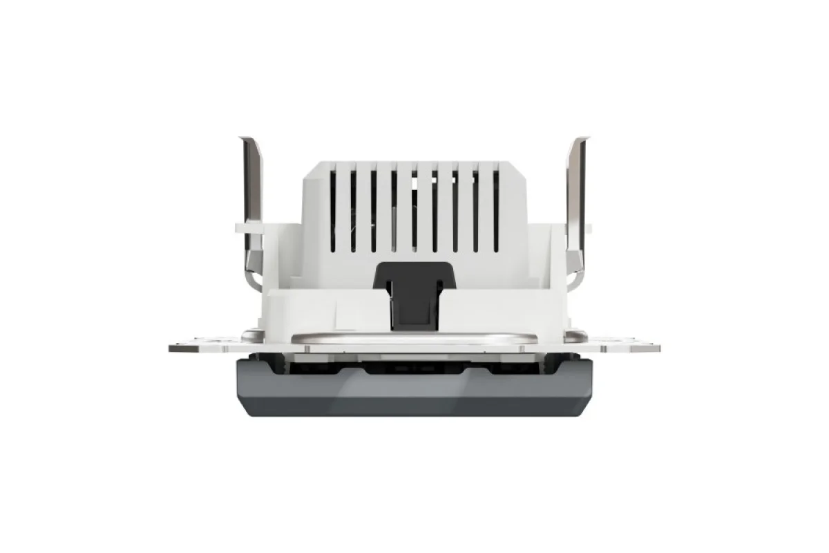 Двойная USB зарядка 2.4 A Asfora сталь (EPH2700362)