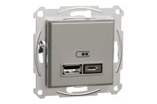 Двойная USB зарядка 2.4 A Asfora бронза (EPH2700369)