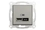 Двойная USB зарядка 2.4 A Asfora бронза (EPH2700369)