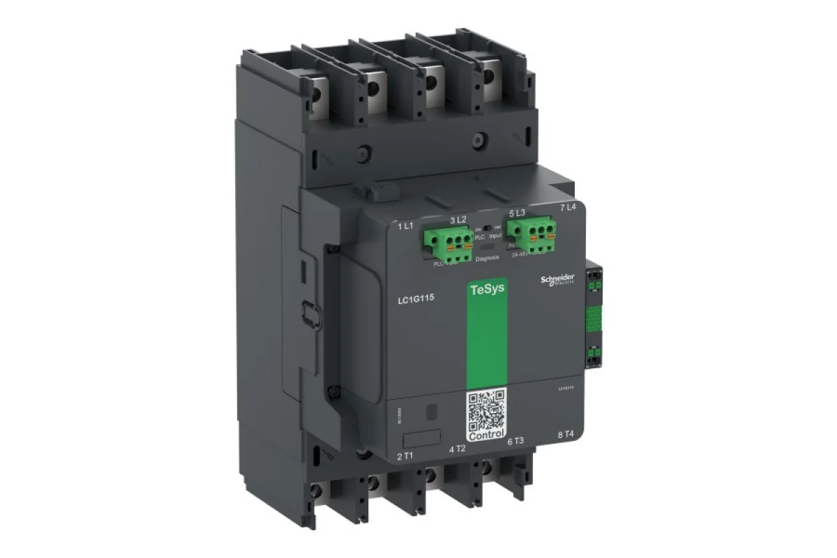 Контактор TeSys G 115A 4P 200-500 AC/DC+ПЛК (LC1G1154LSEA)