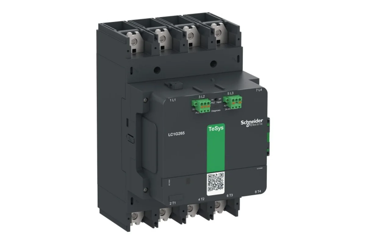 Контактор TeSys G 330A 4P 200-500 AC/DC+ПЛК (LC1G3304LSEA)