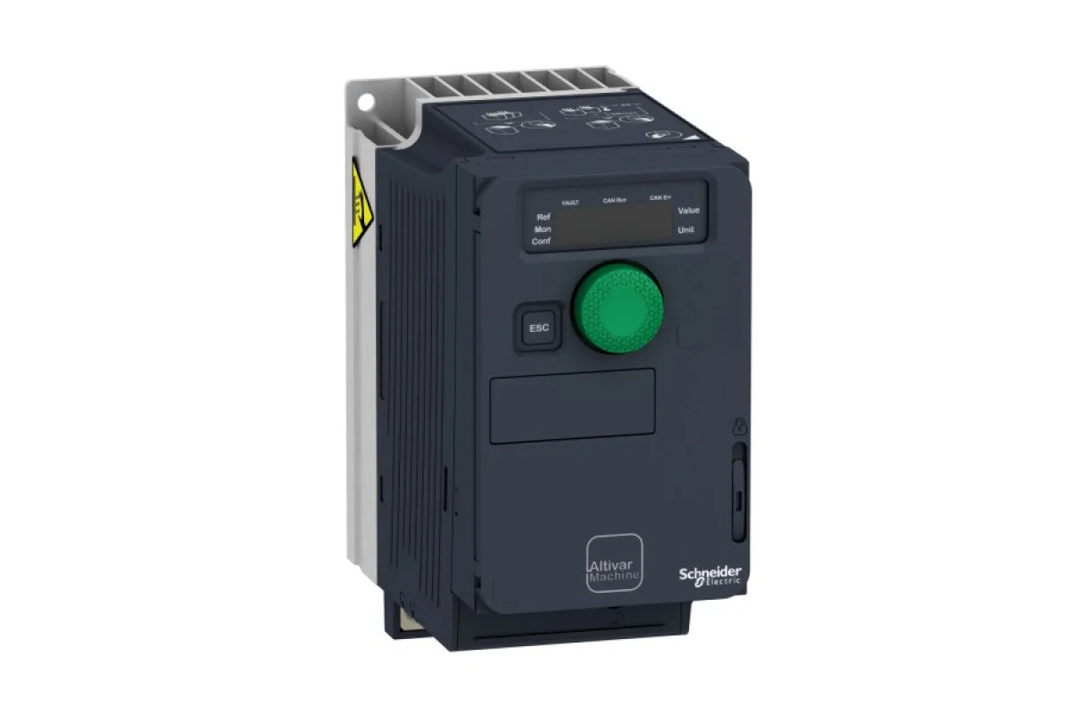 Перетворювач частоти ATV320C 0,18кВт 220В, 3ф живлення, компакт, без ЕМС-фільтру (ATV320U02M3C)