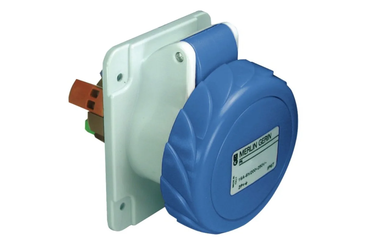 Панельная розетка прямая PRATIKA, коннектор (PKY16G725)