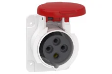 Розетка приховане встановлення промислова швидкий монтаж 16А 3P+E IP44 380В (PKY16G434)