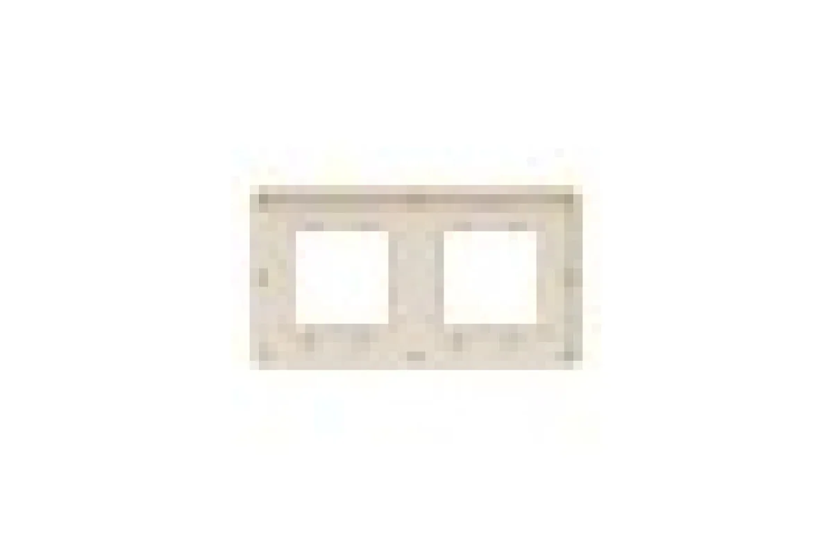 Рамка Unica Studio Metal, 2 пости, 2 x 2 модуля, золото або беж (NU280460M)