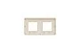 Рамка Unica Studio Metal, 2 пости, 2 x 2 модуля, золото або беж (NU280460M)