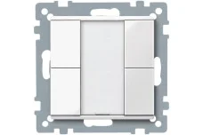 Кнопковий вимикачі KNX, 2-позиційна кнопка, полярний білий, глянцевий, System M (MTN617219)