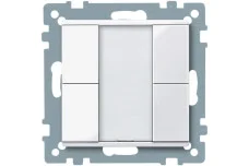 Кнопковий вимикачі KNX, 2-позиційна кнопка, активний білий, глянцевий, System M (MTN617225)