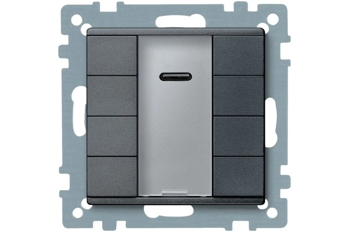 KNX кнопковий пост керування, 4 кнопки та ІЧ приймач, антрацит, System M (MTN627914)