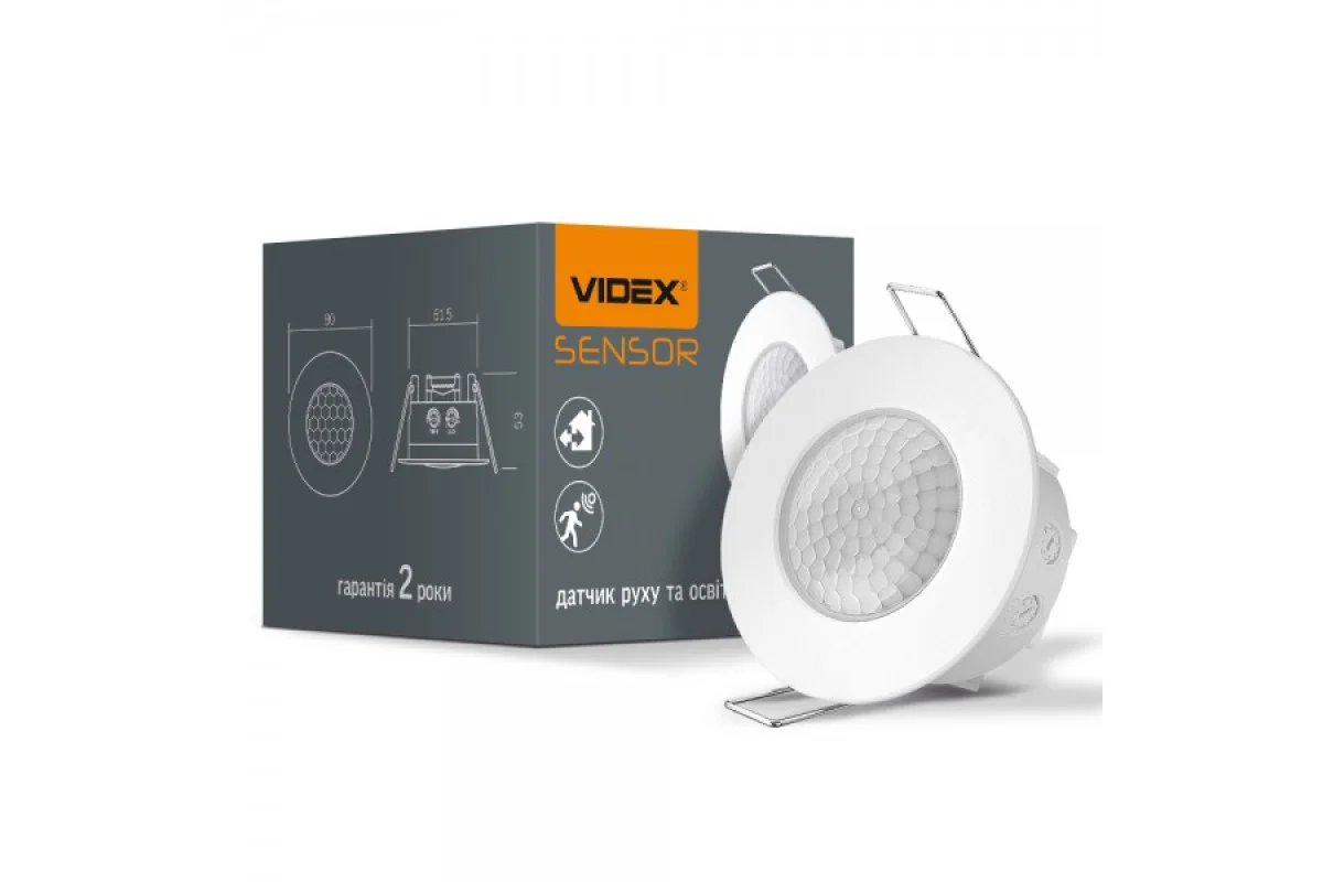 Датчик движения и освещенности VIDEX VL-SPR17W 220V 1200W инфракрасный (VL-SPR17W)