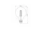Светодиодная лампа VIDEX Filament G95FD 7W E27 4100K димерная (VL-G95FD-07274)
