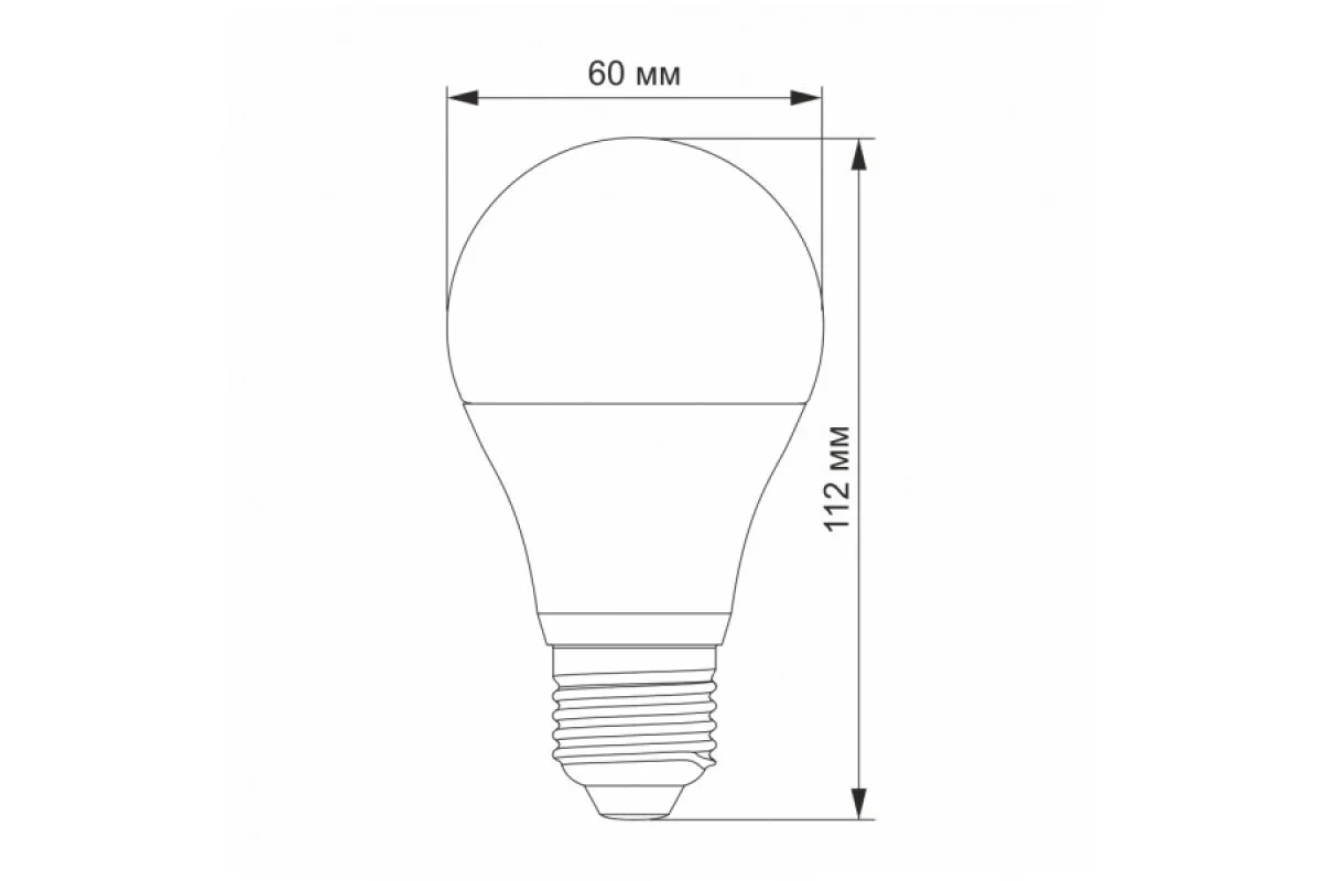 "Сенсор" LED лампа VIDEX A60e 10W E27 4100K з сенсором освітленості (VL-A60e-10274-N)