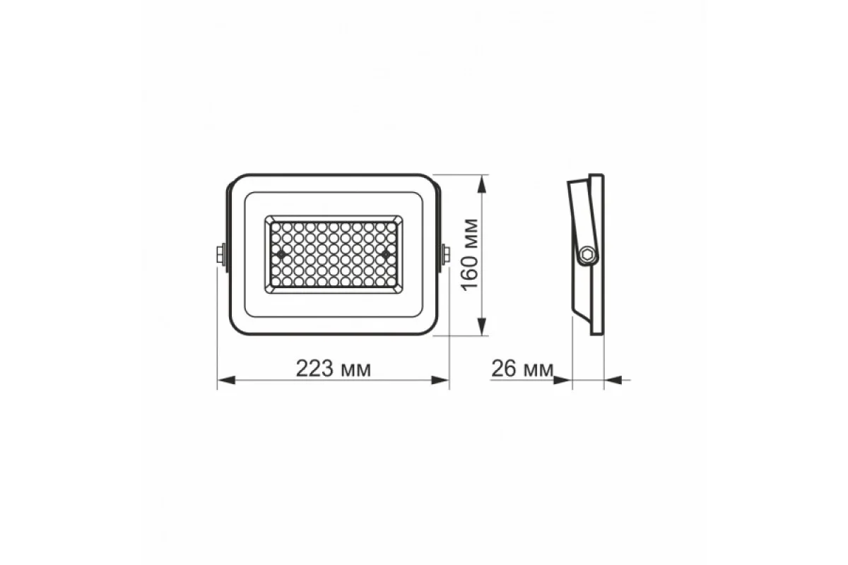 Світлодіодний прожектор VIDEX F2e 50W 5000K (VL-F2e-505W)